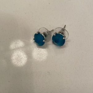 Blue and silver KS earrings